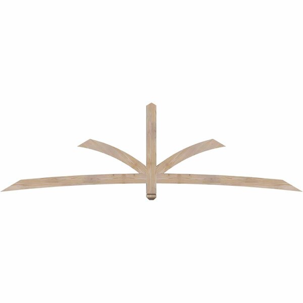 Ekena Millwork Davenport Smooth Timber Gable Bracket, Douglas Fir, 108"W x 31 1/2"H x 3 1/2"D x 3 1/2"F, 7/12 Pitch GBW108X31X0404DAV00SDF - main